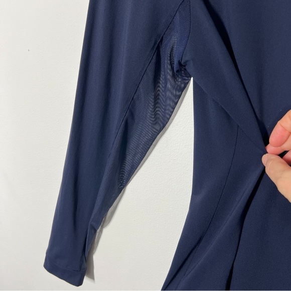 The Tailored Sportsman Womens Size Large Navy Blue Quarter Zip Long Sleeve Shirt - Picture 6 of 14